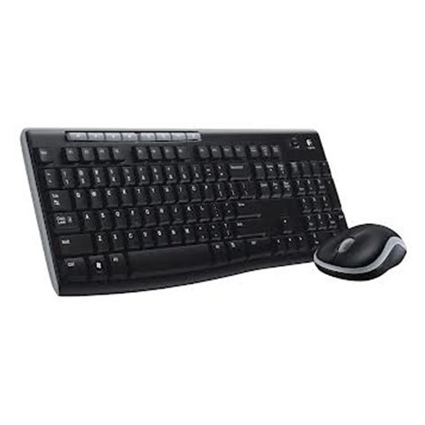 Logitech | MK270 | Keyboard and Mouse Set | Wireless | Mouse included | Batteries included | US | Black, Silver | USB | English